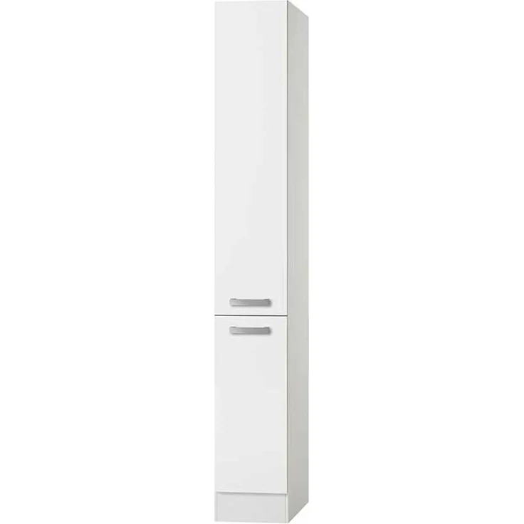 Apotheker-Hochschrank Optimal / Opti-Kult, Holzwerkstoff, Kunststoff, Weiß, 30 x 207 x 57 cm