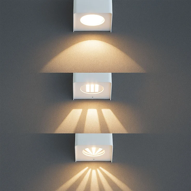 LED Außen-Wandleuchte, weiß, Down-Strahler, H 11,5 cm – Bild 7
