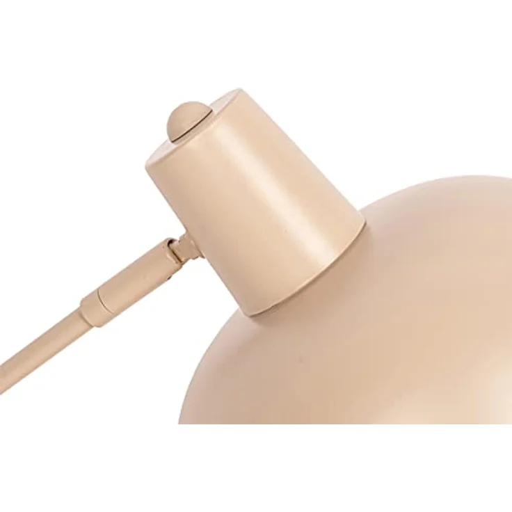 QAZQA Retro Tischlampe Milou, beige, Dimmbar, Stahl Rund, E14, LED geeignet, für Wohnzimmer und Schlafzimmer – Bild 3