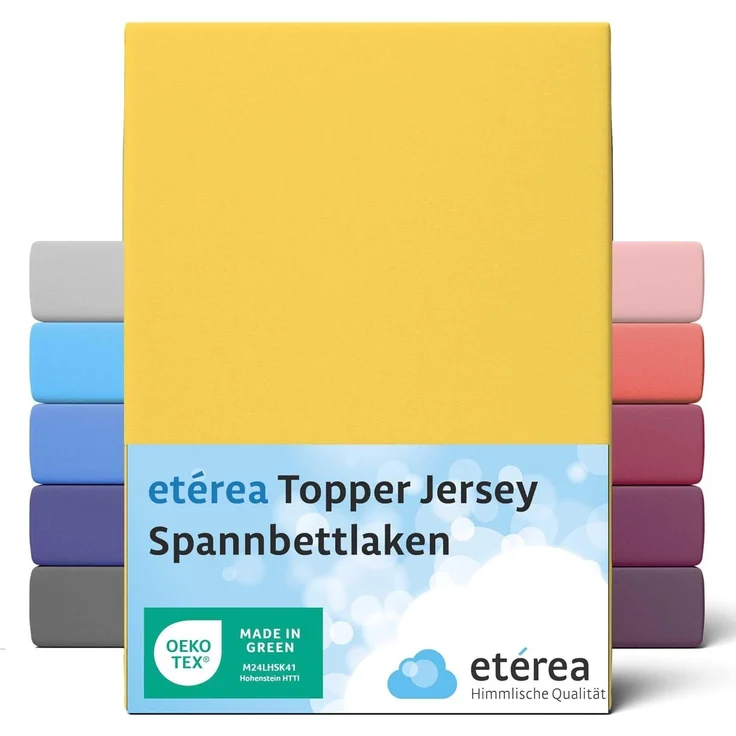 etérea Himmlische Qualität Spannbettlaken etérea Comfort Jersey Topper Spannbettlaken, Jersey, Gummizug: rundum, (1 Stück) – Bild 1