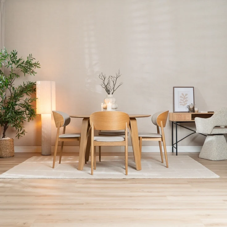 Bronx71 Esszimmerstuhl Bohdi Eiche Natur / off white – Bild 9