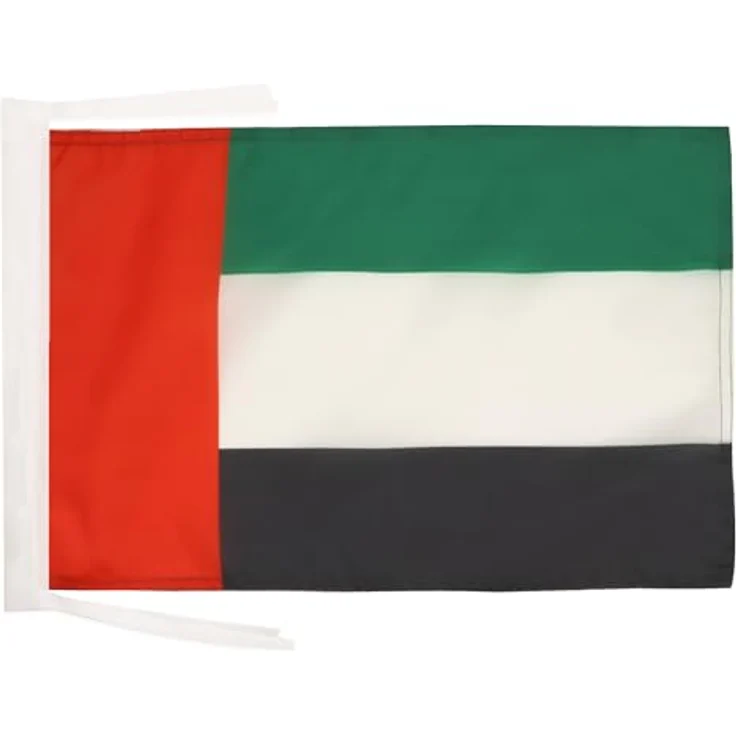 AZ FLAG - Flagge Vereinigte Arabische Emirate - 45x30 cm Mit Kordel - Vereinigte Arabische Emirate Fahne 30 x 45 Cm - Flaggen – Bild 1