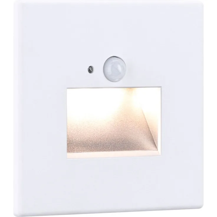 Paulmann 93133 LED Wandeinbauleuchte Edge Quadro Bewegungsmelder 80x42mm 2700K Weiß