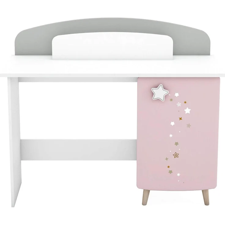 habeig Schreibtisch Kinder Schreibtisch Kindertisch Prinzessin Schminktisch Rosa Weiss – Bild 2