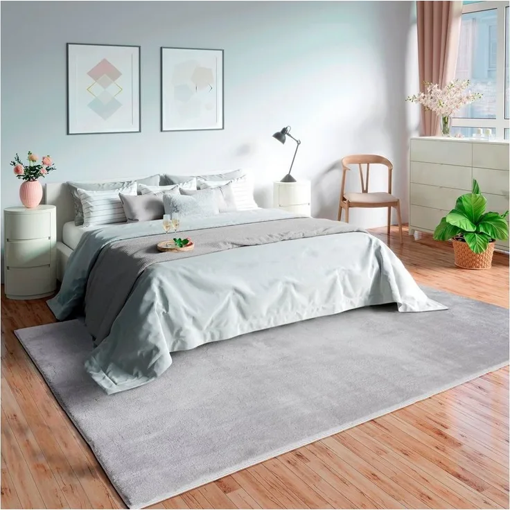 merinos Teppich Loft 37, Kunstfellteppich, rechteckig, Höhe: 16 mm, weich und kuschelig, Fell Haptik, Anti-Rutsch-Unterseite