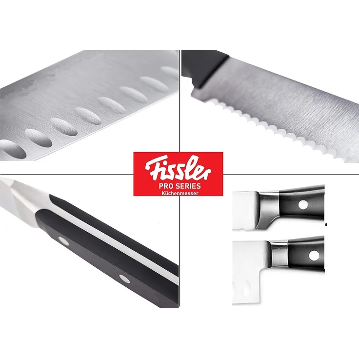 Fissler Messer-Set Profi Messer - Edelstahl Messer mit Spezialklinge, Messerset, Küchenmesser Fleischmesser, Allzweckmesser Sushi Messer – Bild 3