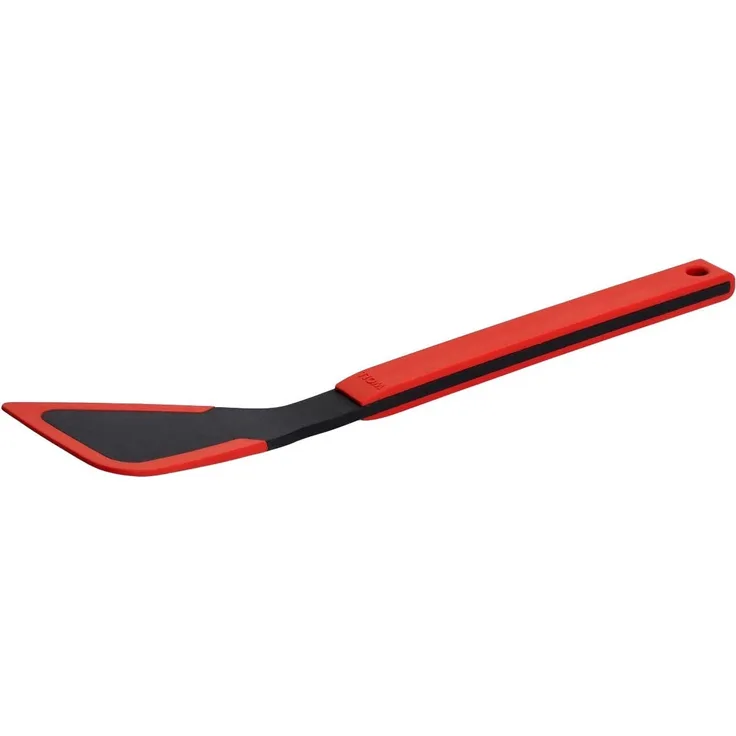 Woll Cook-It, Pfannenwender mit dünner flexibler Silikonlippe, 7 cm breit, 31,5 cm lang, Hitzebeständig bis 220°, Spülmaschinenfest