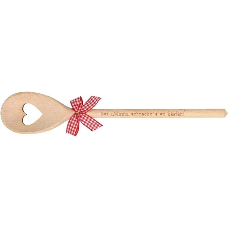 Spruchreif® Nudellöffel Kochlöffel Holz mit Gravur · Küchenhelfer · Geschenke für Mama/ Oma – Bild 1