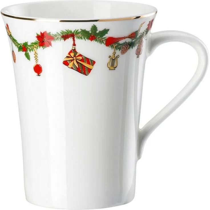 Becher mit Henkel Nora Christmas Hutschenreuther Becher, Spülmaschinengeeignet