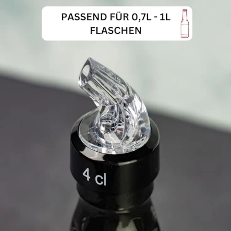 WESTMARK Flaschenausgießer »Auto-Pour« 4 cl, glasklar, 12 Stk. Dosierausgießer – Bild 4