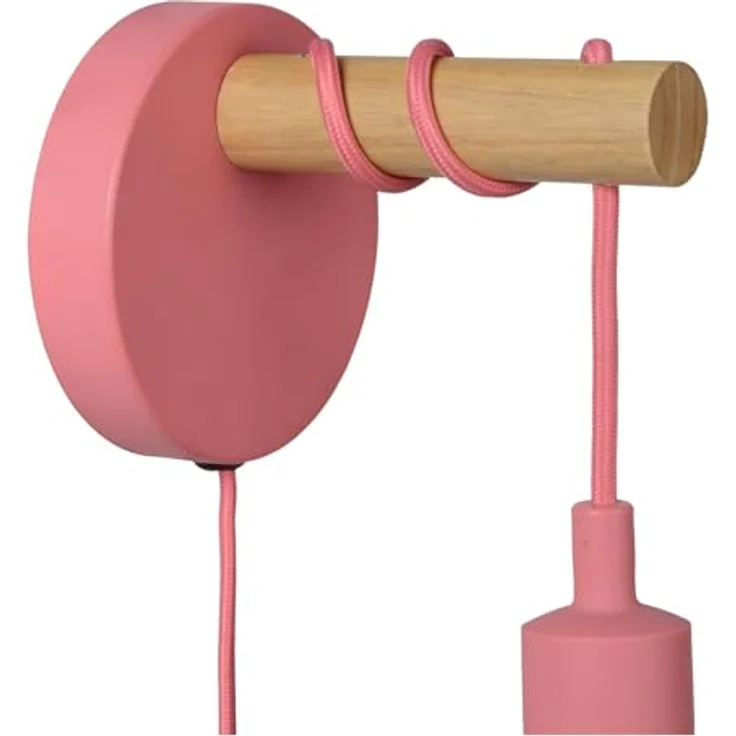 LUCIDE POLA - Wandleuchte Kinderzimmer - Ø 12 cm - 1xE27 - Rosa – Bild 6