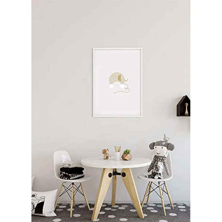 Komar Wandbild Baby Happy, Kunstdruck 30 x 40 cm, seidenmatter Premium-Druck, ohne Rahmen, ideal für Kinderzimmer – Bild 5