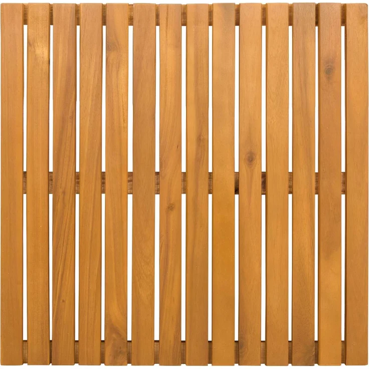 vidaXL Badematte Uni Braun 50 x 50 cm Holz 42025255 – Bild 4