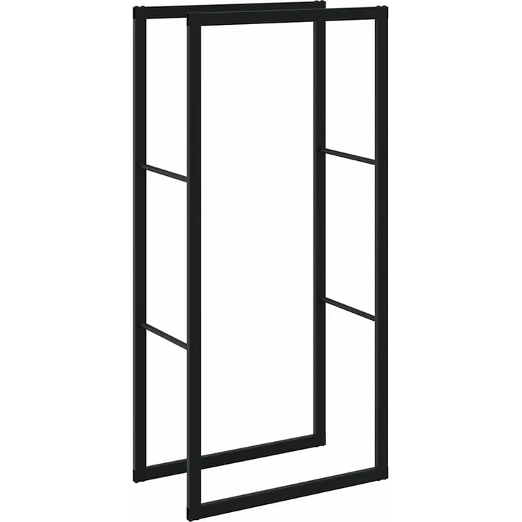 vidaXL Brennholzregal Schwarz 55x30x116 cm Stahl 4018465 – Bild 6