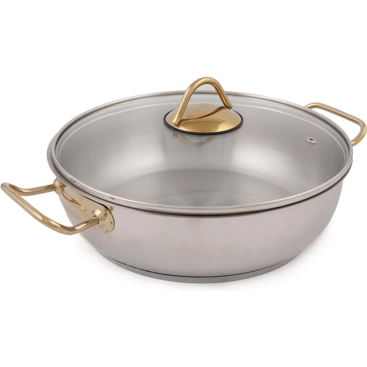Hermia Concept 'D51' Topfset (2-teilig), Silber / Gold, 28 x 28 x 12 cm, 4500 ml – Bild 2