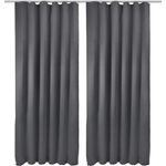 Beautissu Vorhang Amelie Nora, 2er Set Kräuselband Verdunkelungsvorhang 140x245 cm