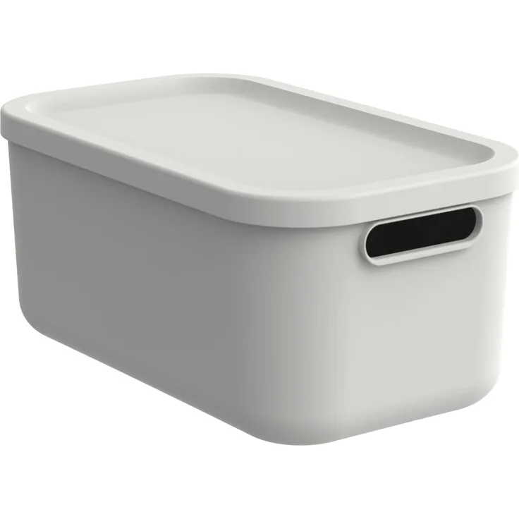 Rotho Aufbewahrungsbox 12 L Albula weiß inkl. Deckel