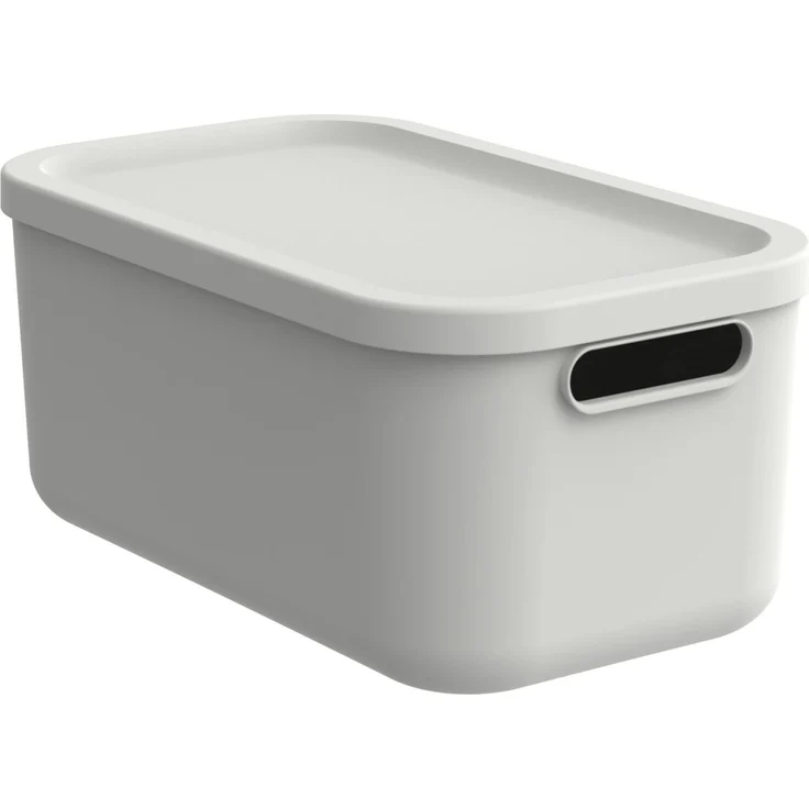 Rotho Aufbewahrungsbox 12 L Albula weiß inkl. Deckel – Bild 1