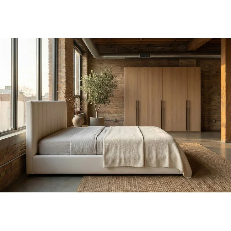 KAWOLA Bett CATTURA Polsterbett Velvet creme 180x200cm mit Lattenrost – Bild 6
