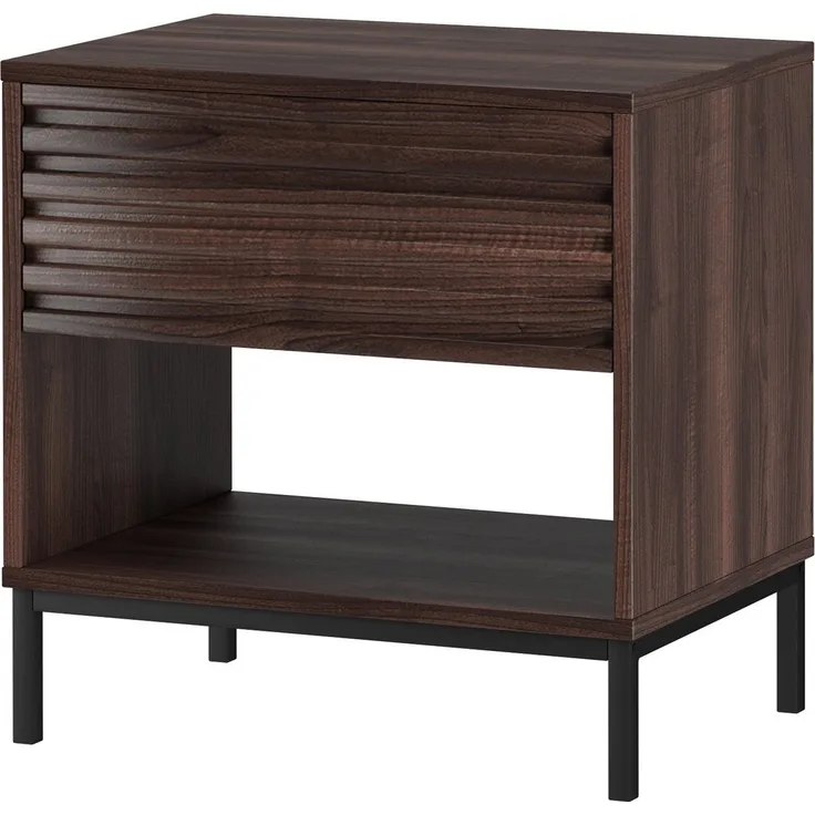 loft24 Nachtschrank Cecilie Nachttisch mit Schublade, Metallgestell