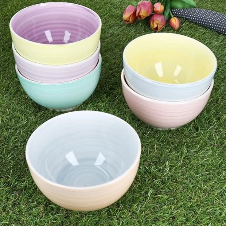 MamboCat Müslischale Pastello 6er Set Müsli-Schale Ø14cm 500ml bunte Pastell-Schüssel – Bild 3
