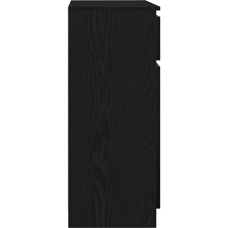 Sideboard, Kommode mit Schublade Schwarz Eichen-Optik 71x35x84 cm – Bild 7