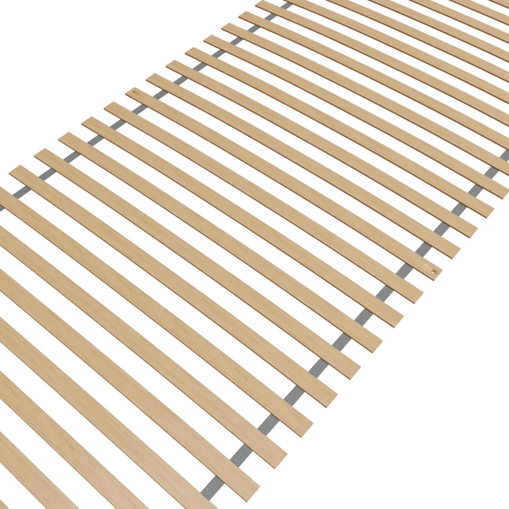 Rollrost 80x200, Ergonomischer Lattenrost aus Buchenholz, 28 Latten, Hergestellt in Deutschland, fertig montiert und gerollt, Traglast 130kg – Bild 2