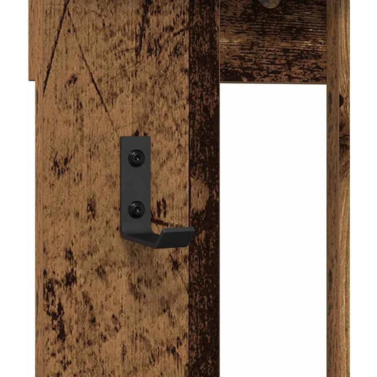 vidaXL Wandmontierter nachttisch Altholz 100 x 10 x 100 cm 874513 – Bild 8