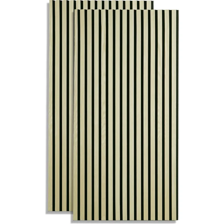 Akustikpaneele Holz 60 x 120 cm 2 Paneele Creme Wandpaneele Deckenpaneele 3D Wandpaneel Wandverkleidung Dekorpaneel – Bild 1