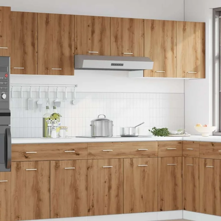 vidaXL Hängeschrank Lyon Artisan-Eiche 40x31x60 cm Holzwerkstoff 856105 – Bild 2