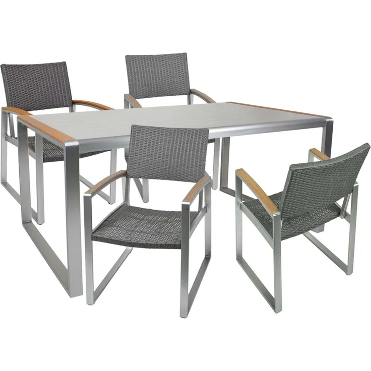 Garten Tischgruppe AVA 5-tlg. Tisch 160 x 90 cm 4 x Stuhl AVA 305265