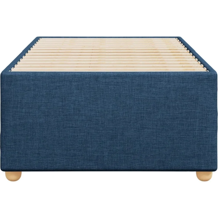 vidaXL Bettgestell ohne Matratze Blau 90x200 cm Stoff 3284707 – Bild 4