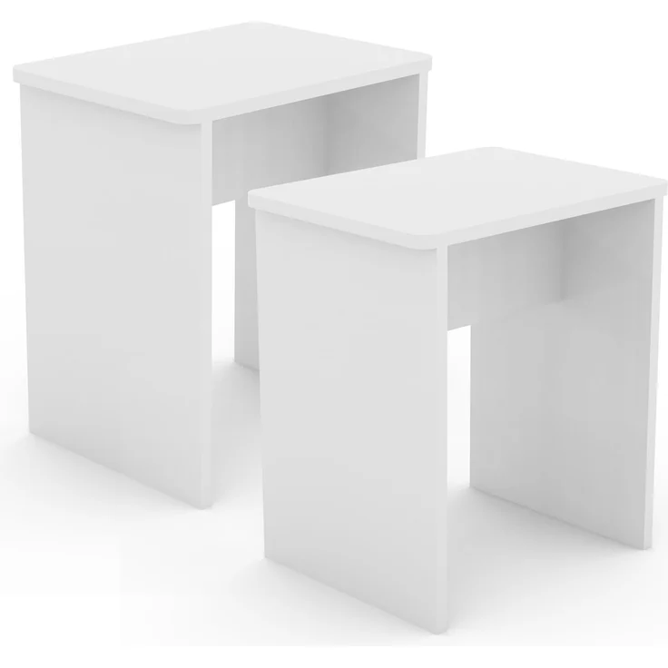 VCM Essgruppe Esal 918352 Weiß H. 45 x B. 40 x T. 30 cm – Bild 1