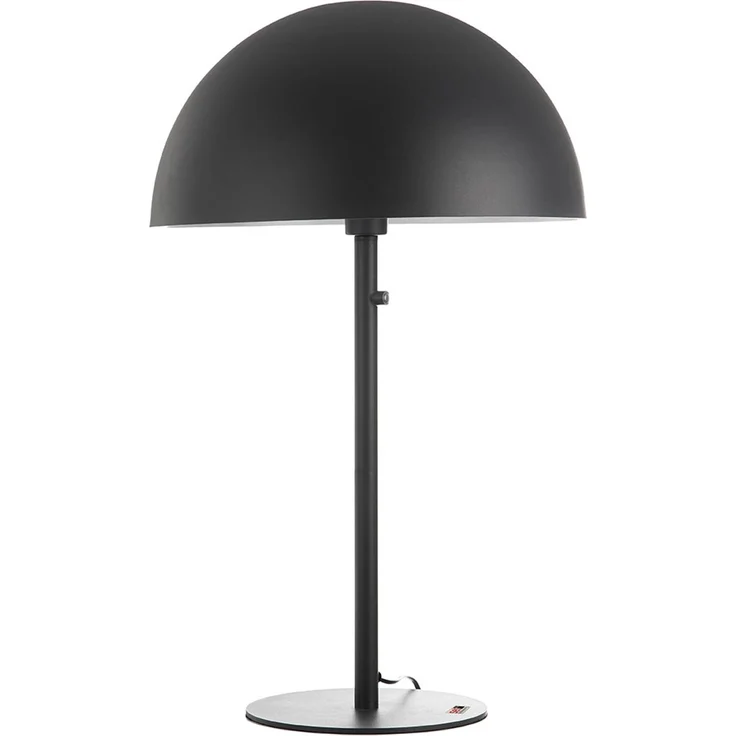 LED Retro Tischleuchte, Pilzdesign Metall grau, H 73 cm – Bild 8