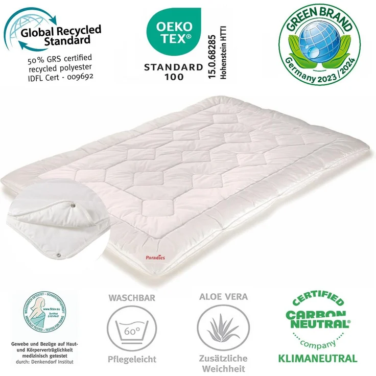 Paradies Halia Varietta extra warme 4-Jahreszeiten Bettdecke 135x200 – Bild 2