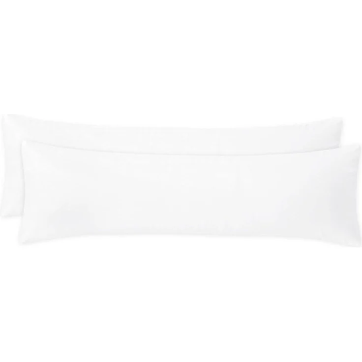 Kissenbezug Seitenschläfer Reißverschluss Mikrofaser 2er 40x145 Weiß – Bild 9