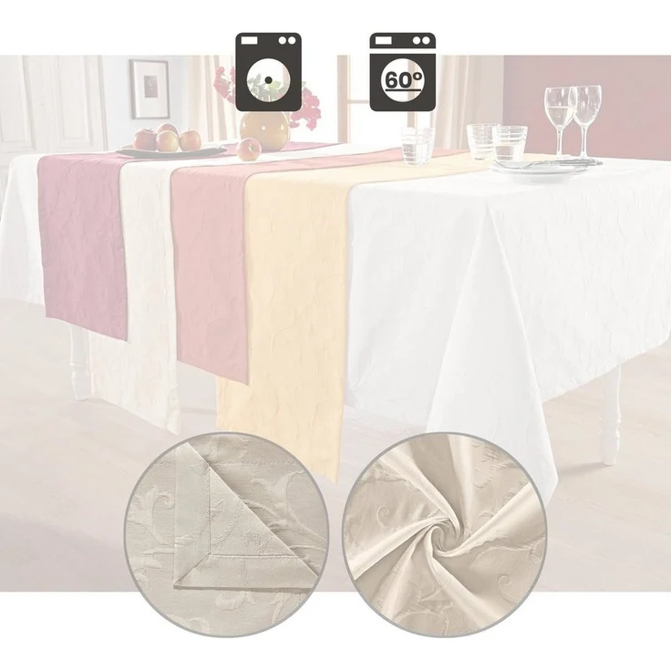 Erwin Müller Tischdecke Tischläufer "Düsseldorf", bügelfrei Uni – Bild 3