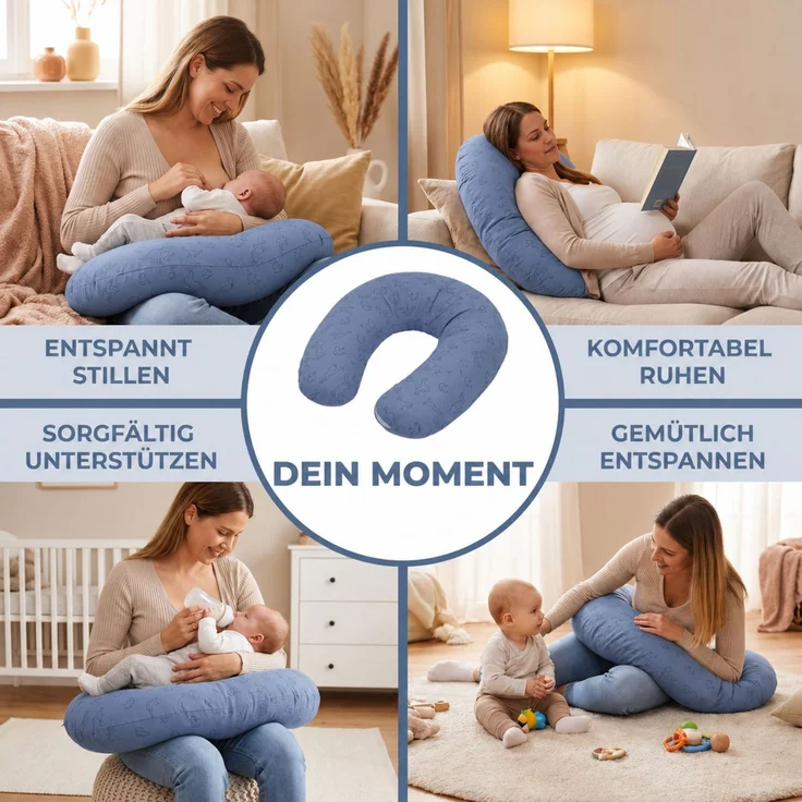 Fillikid Stillkissen Stillkissen EPS Mikroperlen 190 cm Exklusiv – Bild 7