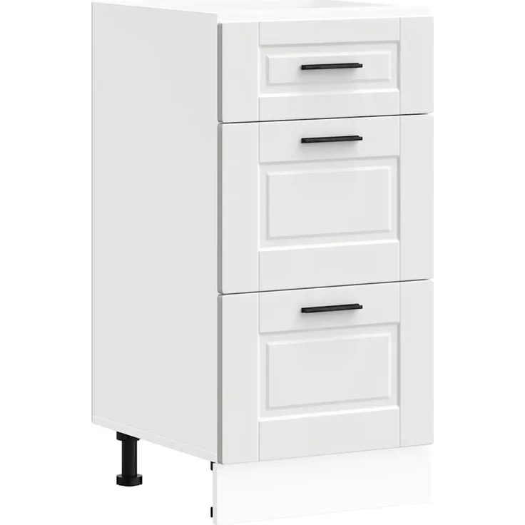 Küchenunterschrank SAMU Weiß 40x46x81,5 cm | Küche Unterschrank mit Schublade