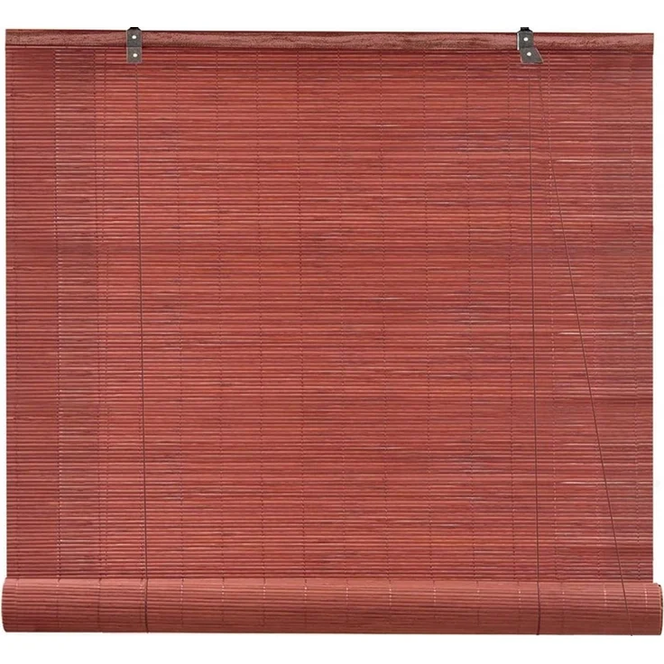 Rollo Bambusrollo Klemmfix, 50 x 130 cm, kirsche, Victoria M, verdunkelnd, ohne Bohren, freihängend, Klemmfix, Klemmfix, Bambus – Bild 1