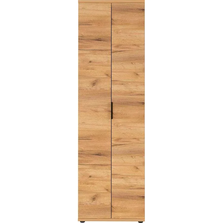 Germania Garderobenschrank 2796-243 GW-Fremont, in Navarra-Eiche-Nachbildung, mit ausziehbarer Kleiderstange, 59x199x34 cm (BxHxT)