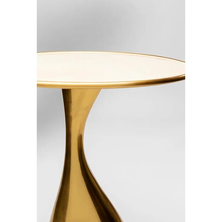 Kare Design Beistelltisch Spacey, Gold, Durchmesser 36cm, Wohnzimmertisch, Nachttisch, runder Beistelltisch, Handgearbeitet, 46 x 36 x 36 cm (H/B/T) – Bild 5