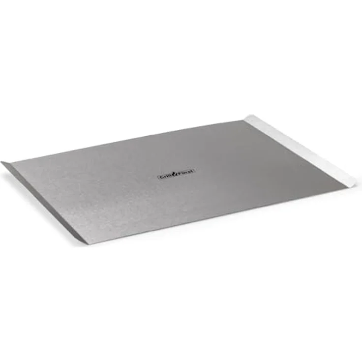 Grillfürst Aromaplanke Grillfürst Pizzablech Edelstahl, eckig, 40 cm x 30 cm – Bild 2