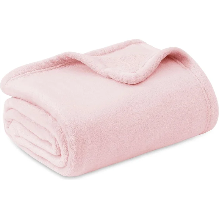 BEDSURE Kuscheldecke Flauschig Decke Fleecedecke - Wohndecke Warm Winter Weich, Sofadecke XL, Decke Couch Blanket, Wohn- & Kuscheldecken 150x200 cm, Sofa überwurfdecke Rosa
