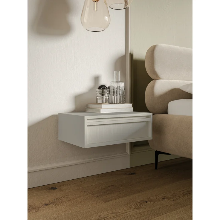 Selsey 'Evo' Nachtkonsole mit Schublade, beige, ca. 17 x 50 x 34 cm – Bild 3