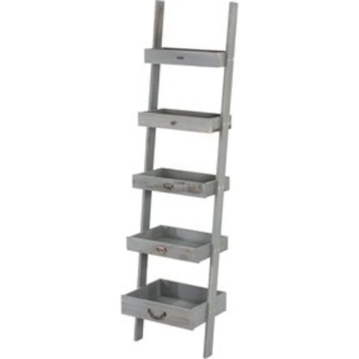 MCW Standregal T69, Hochwertige Verarbeitung, Stabil, 5 Ablagen in Schubladenoptik – Bild 6