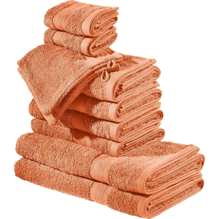 REDBEST Handtücher Frottier-Set "Chicago" 10-tlg, Frottier (10-St), Walk-Frottier Uni – Bild 1