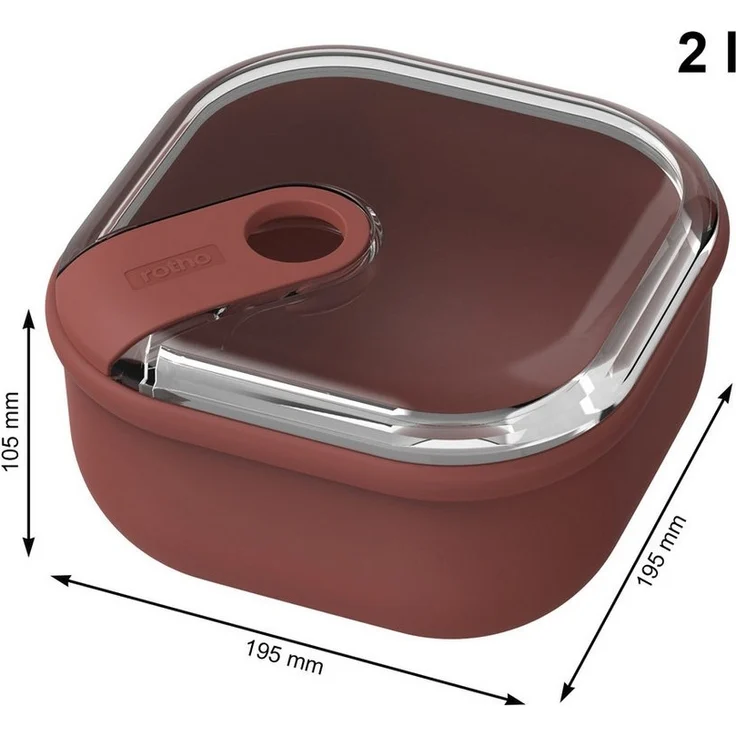 ROTHO Aufbewahrungssystem 3er- Set Lunchboxenset ELA, Lebensmittelechter Kunststoff, (3er-Set, Lunchboxenset), auslaufsicher und luftdicht – Bild 3