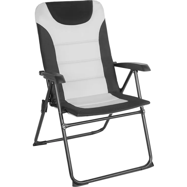 HOMECALL Campingstuhl Gartenstuhl Anglerstuhl Faltsessel Klappstuhl für Wohnwagen Outdoors, 5 fach Verstellbarer Rückenlehne, Hochlehner, Gepolsterter, bis 150kg