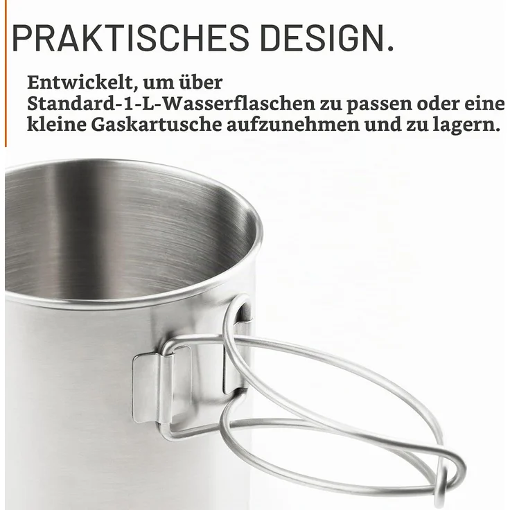 GSI Outdoors Glacier Bottle Eins/Eine(r) 0 71 l Edelstahl Edelstahl Universal 1 Stück(e) – Bild 3